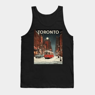 Toronto Canada Vintage Poster Tourism 2 Tank Top